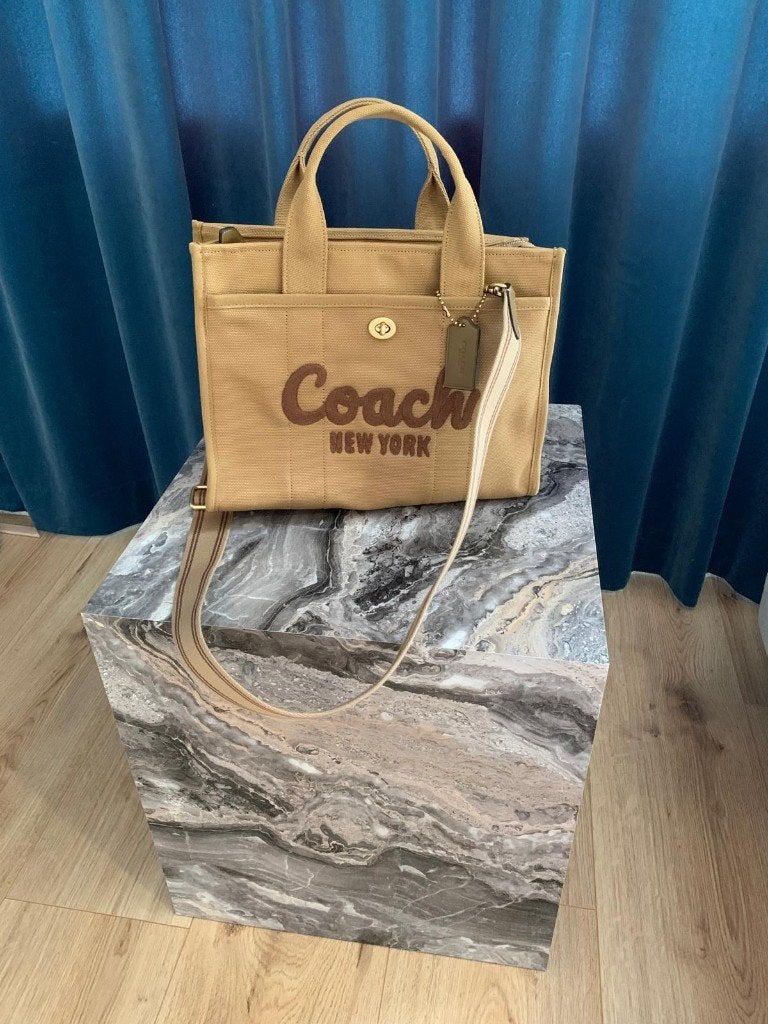 Coach cargo bag bruin canvas, Ophalen of Verzenden, Nieuw, Bruin, Handtas