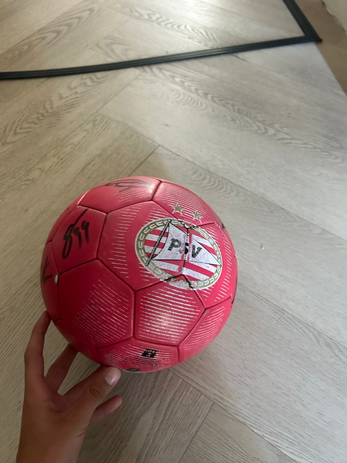 Gesigneerde PSV Voetbal - Uniek Collectors Item, Ophalen of Verzenden, Gebruikt, Bal