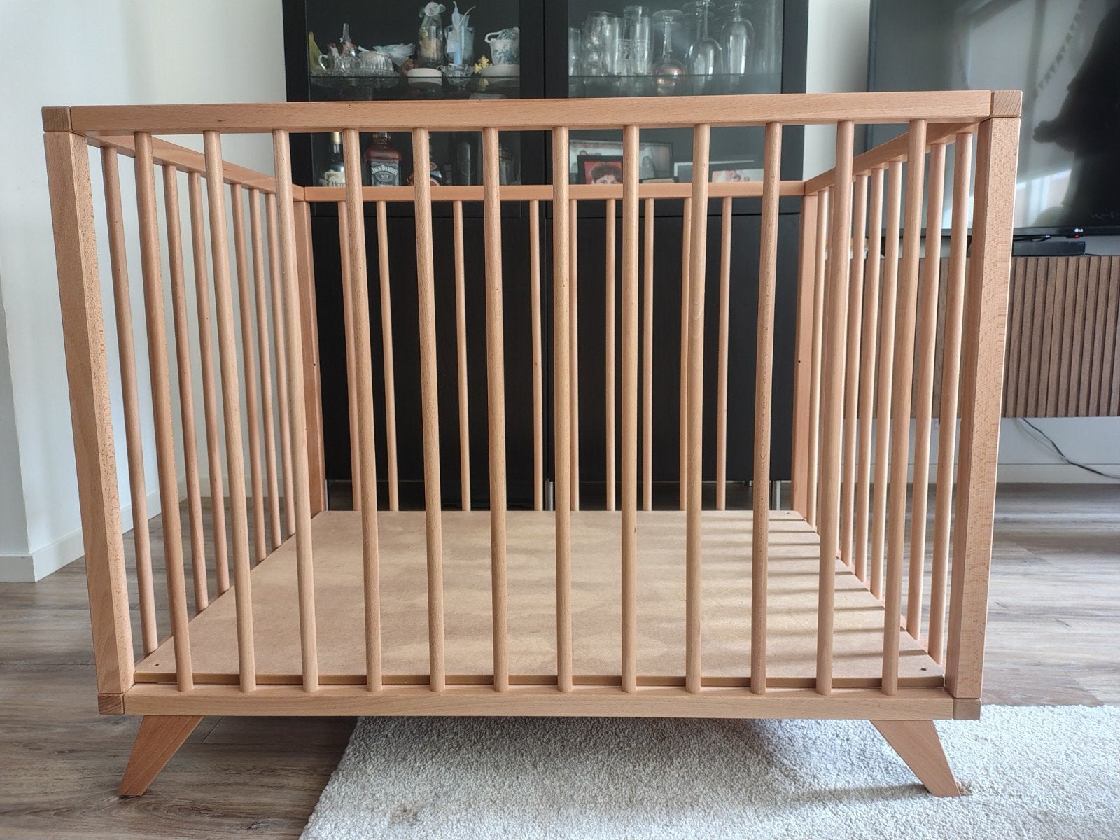 Bopita Box Retro Naturel - Zo goed als nieuw, Ophalen, Gebruikt, Rechthoekig, In hoogte verstelbaar