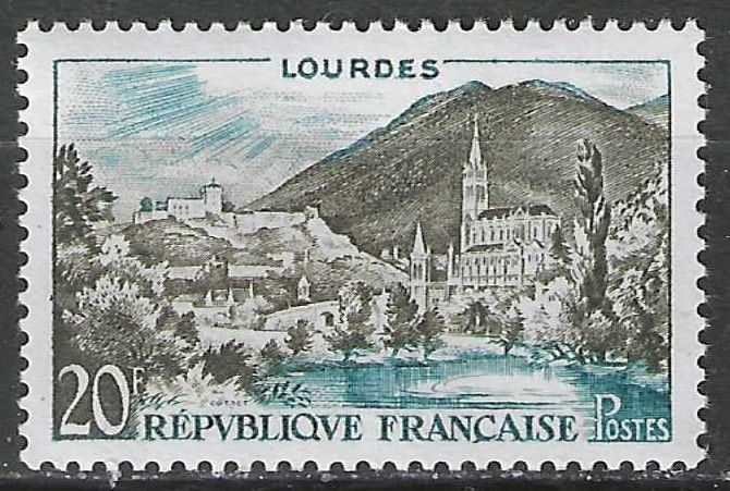 Frankrijk 1958 - Yvert 1150 - Lourdes (PF), Verzenden, Postfris