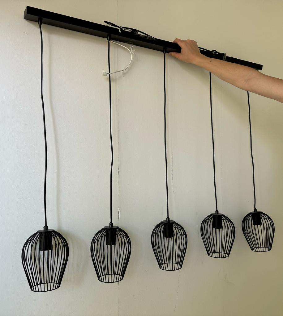 Hanglamp 1,20m breed, Ophalen, Gebruikt, Metaal