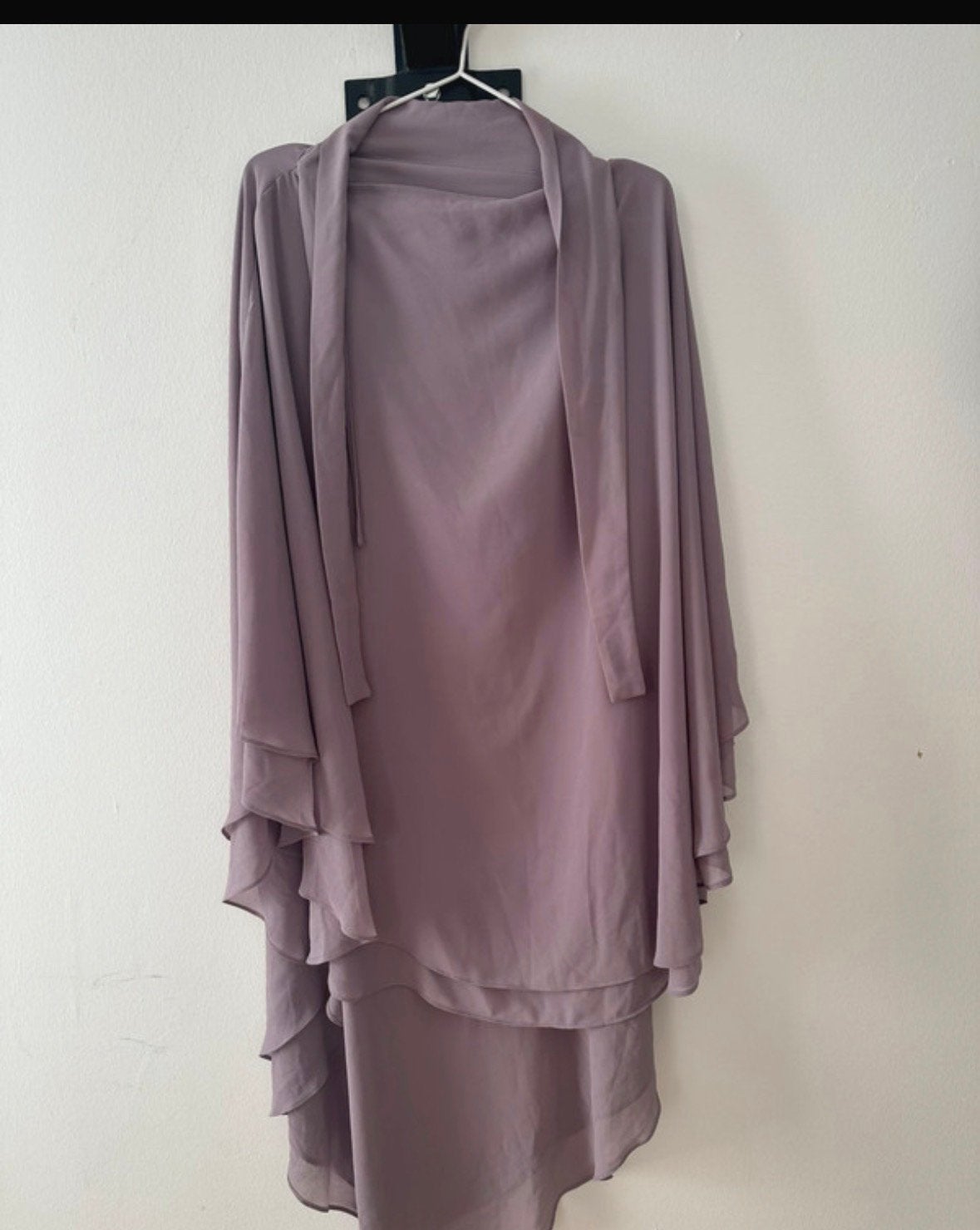 Paarse khimar (Oem Aayah), Ophalen of Verzenden, Zo goed als nieuw, Paars, Overige typen