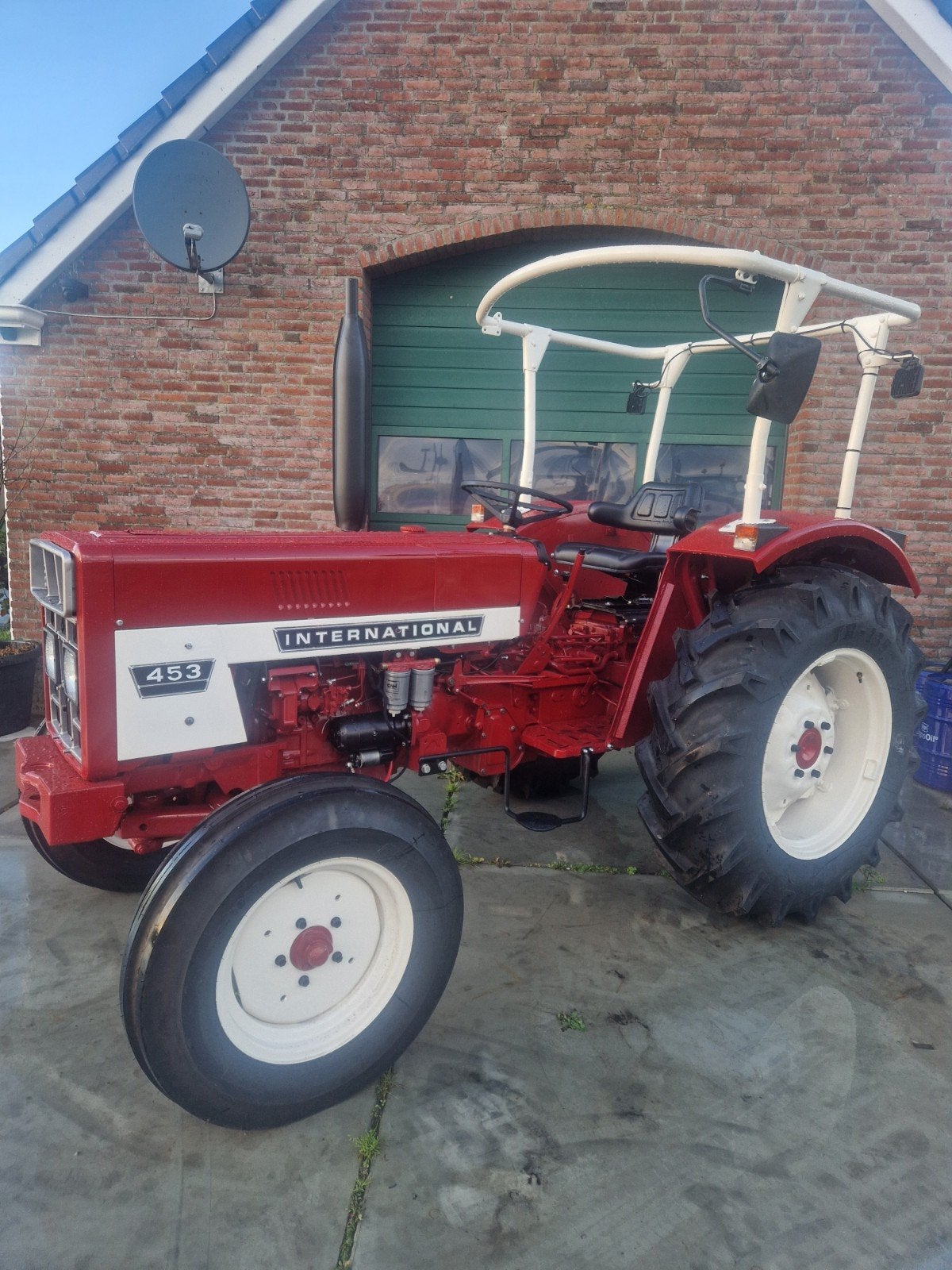 International 453 Tractor oldtimer opgeknapt !!, Oldtimer, Tot 80 Pk, 7500 tot 10000, Ophalen