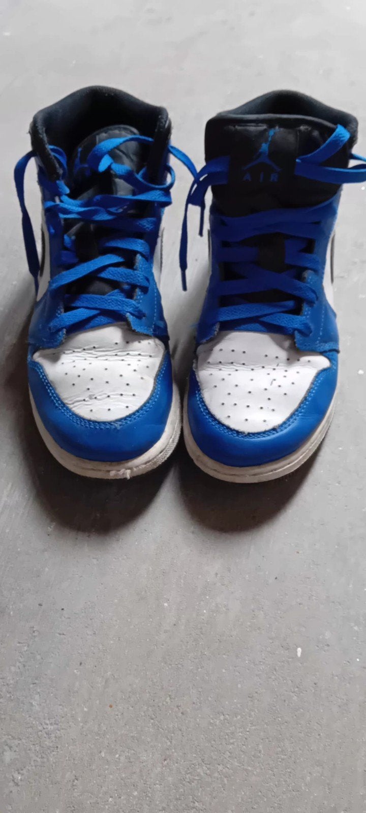 Air Jordan 1 Mid (GS) Game Royal/Black-White - Maat 38, Gebruikt, Jongen of Meisje, Schoenen, Ophalen of Verzenden