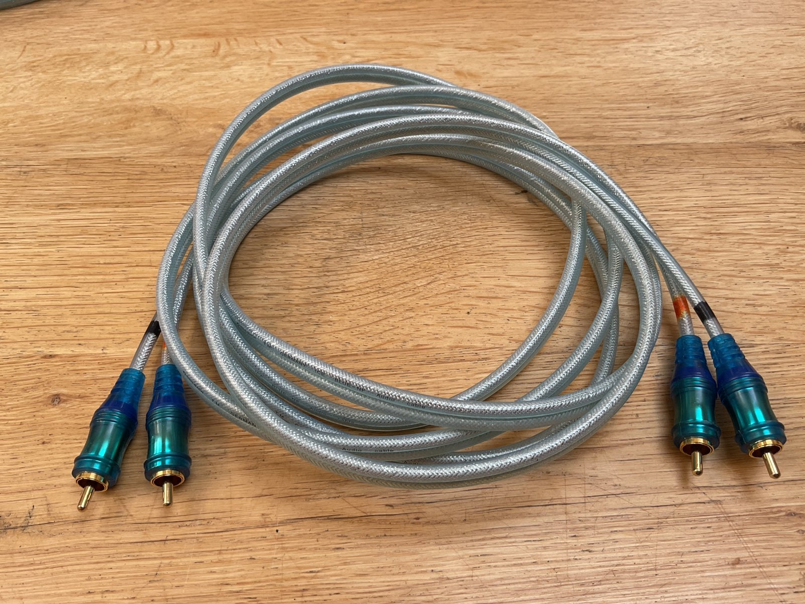 Oehlbach Ice Blue NF stereo rca interlink 300cm, Ophalen of Verzenden, Zo goed als nieuw, Minder dan 2 meter, Interlink-kabel