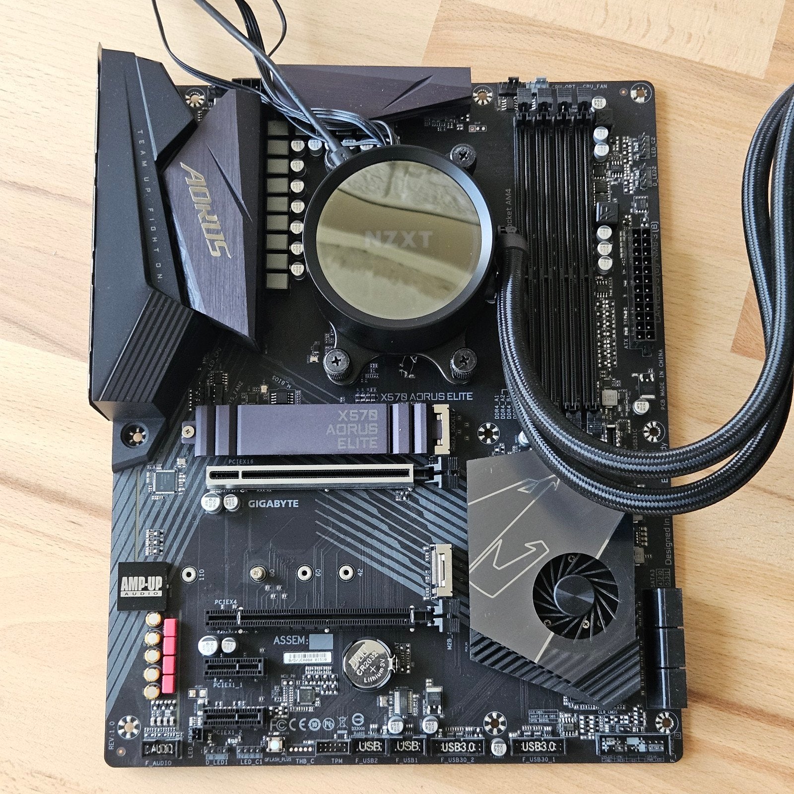 Ryzen 9 3900x + Aorus x570 Elite + Waterkoeling, Computers en Software, DDR4, Ophalen of Verzenden, Zo goed als nieuw, Socket AM4