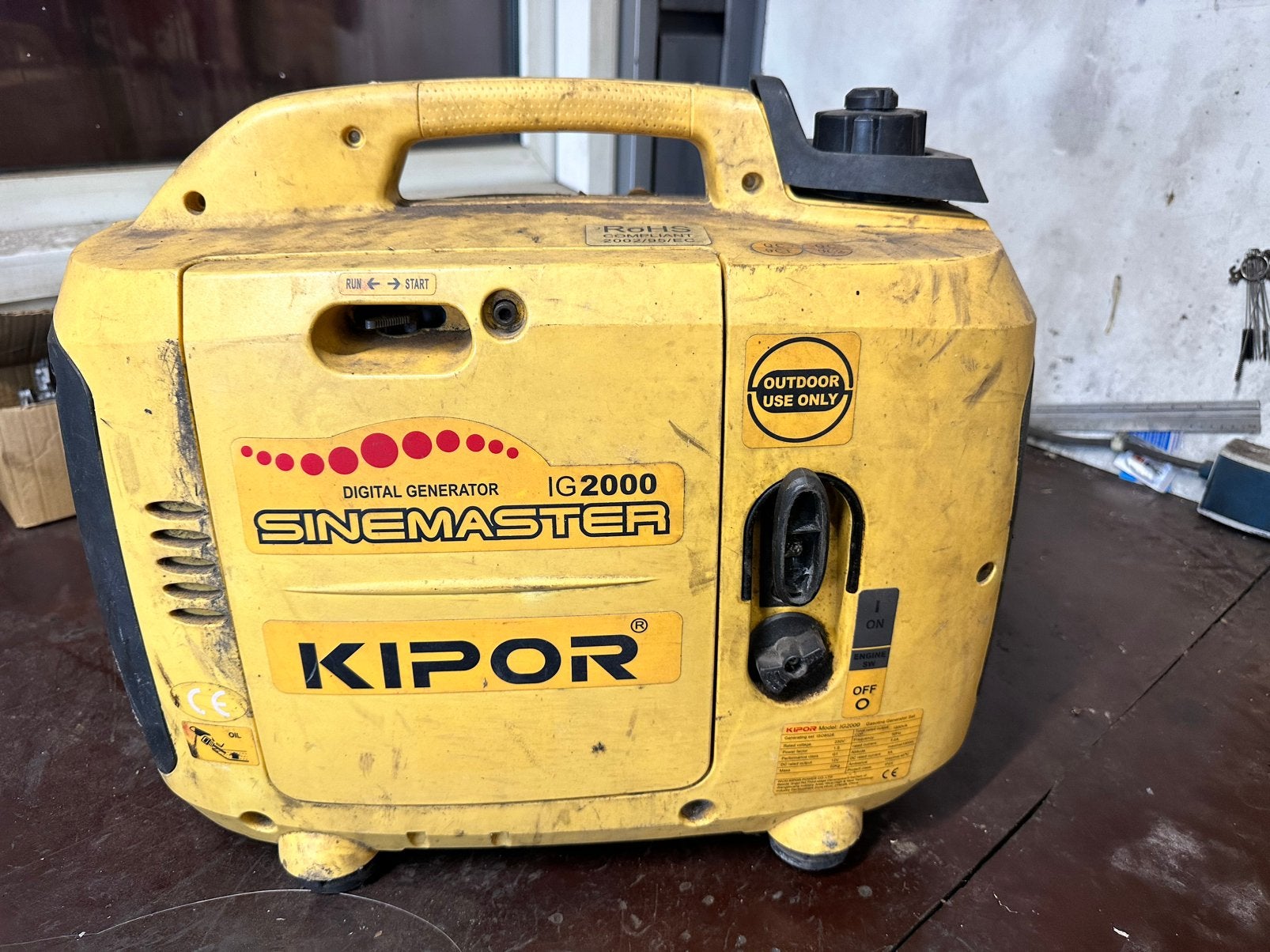 aangeboden een Kipor Sinemaster IG2000 digitale generator., Doe-het-zelf en Verbouw, Gereedschap | Machine-onderdelen en Toebehoren