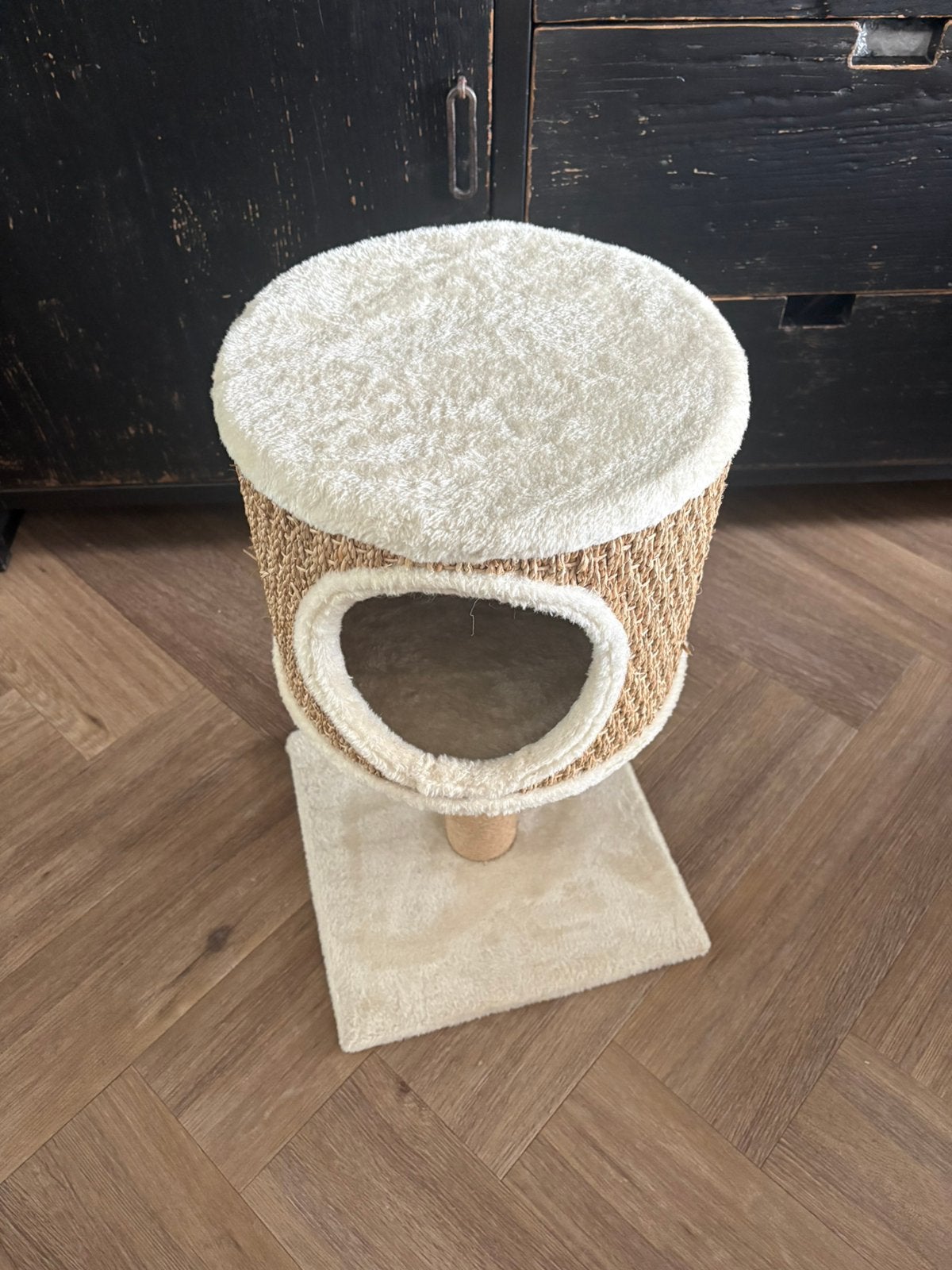 Krabpaal katten beige, Dieren en Toebehoren, Ophalen, Zo goed als nieuw, Krabpaal
