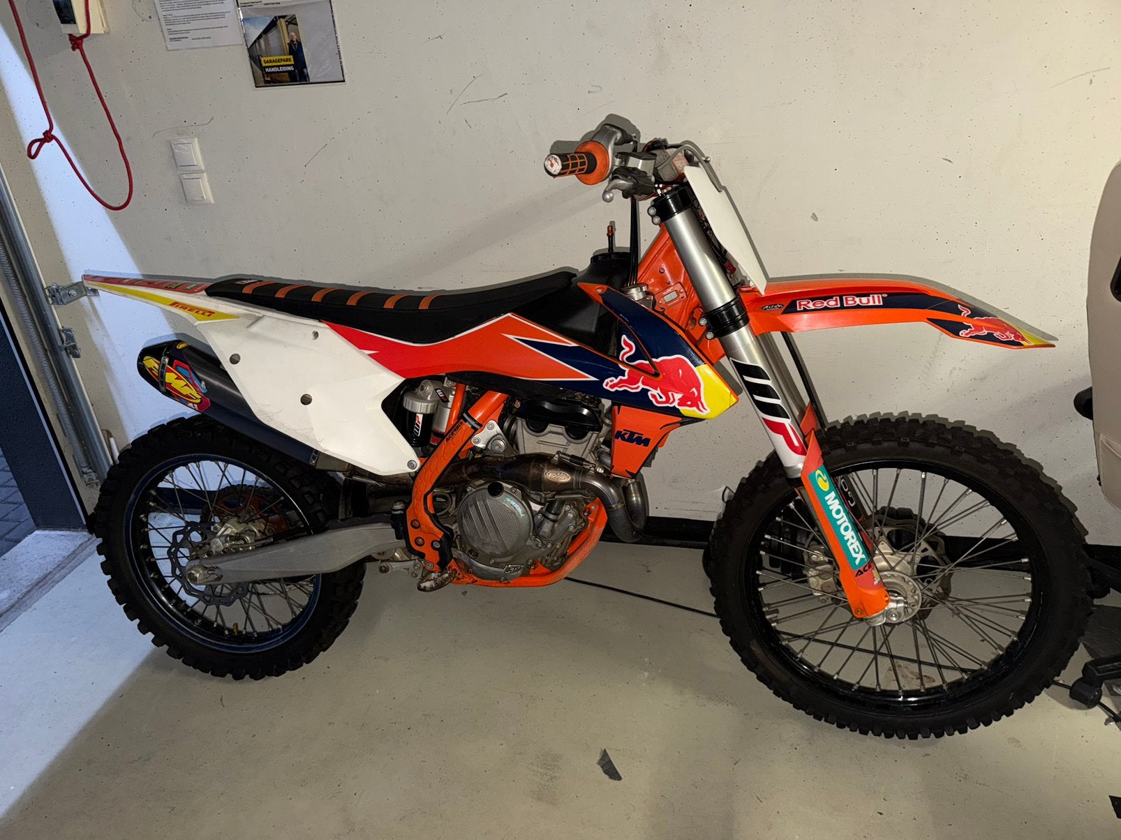 KTM SXF 350 2017, Ophalen