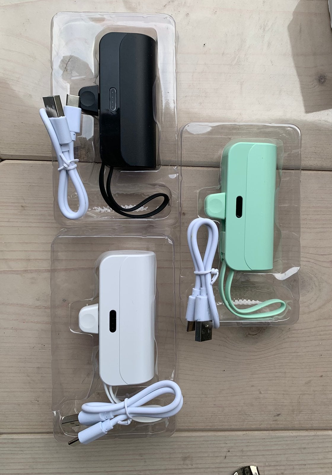 Nieuwe 5000mAh USB C Mini Power Bank, Lightning en Type C, Ophalen of Verzenden, Nieuw