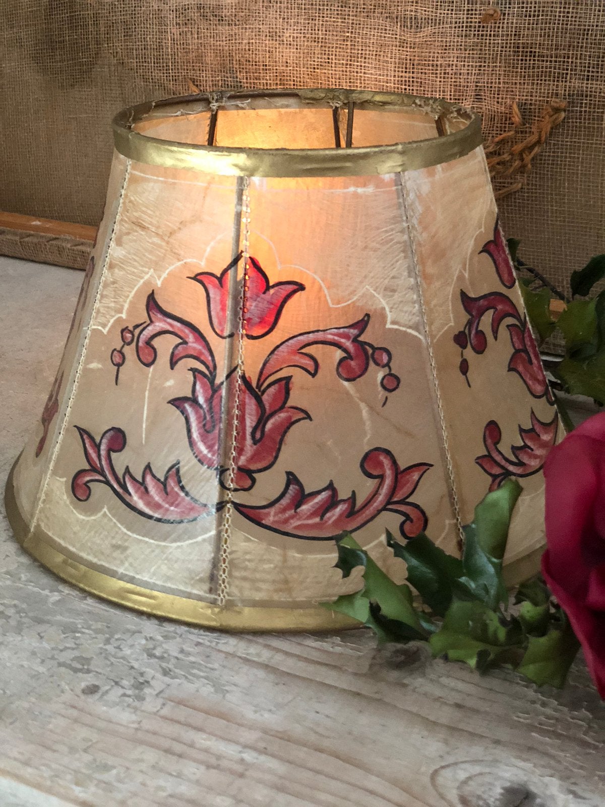 Antieke  franse lamp / lampekap antiek, Antiek en Kunst, Ophalen of Verzenden