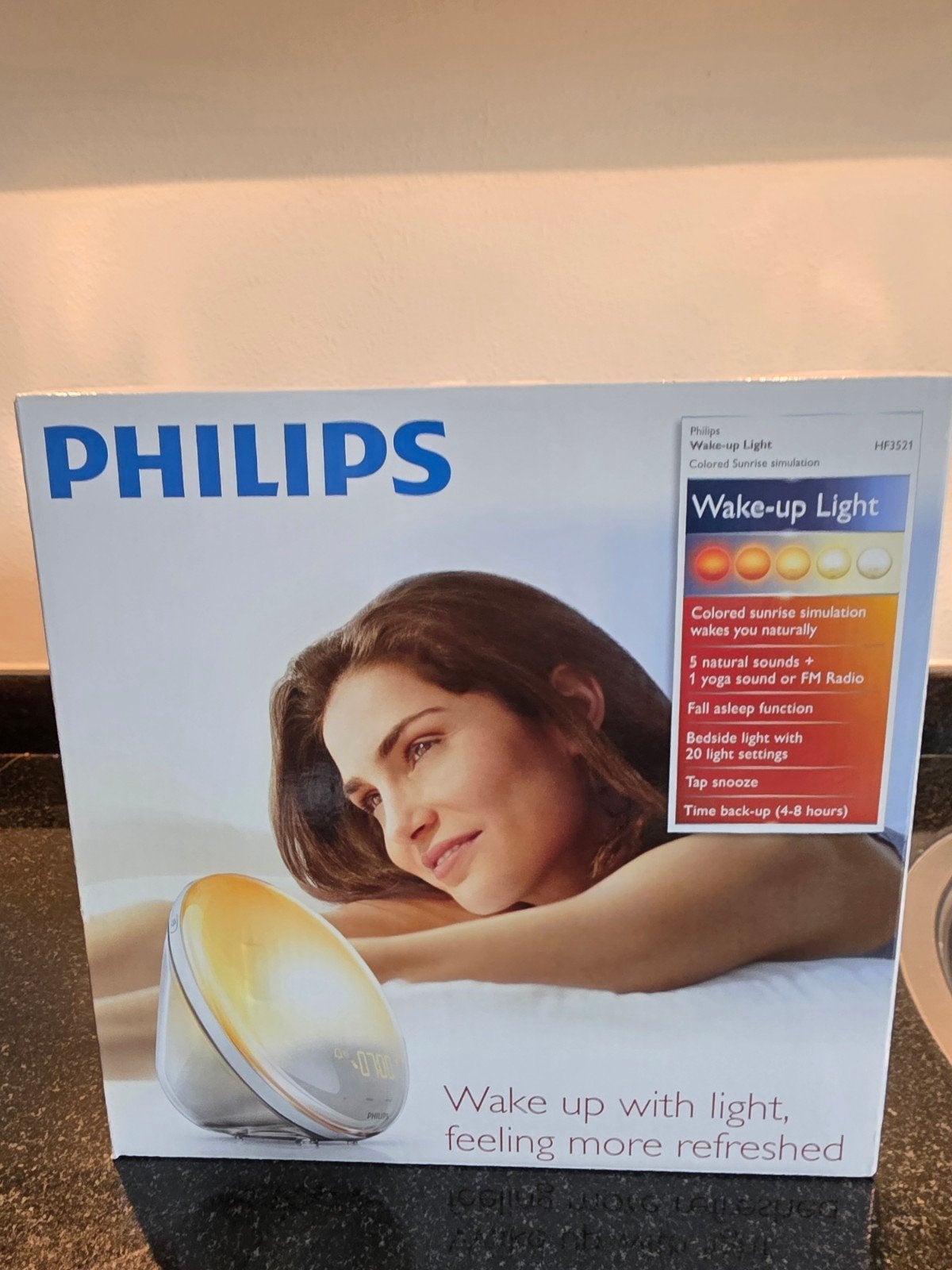 Philips Wake-up Light HF3521 - Zonsopgangsimulatie, Ophalen of Verzenden, Nieuw