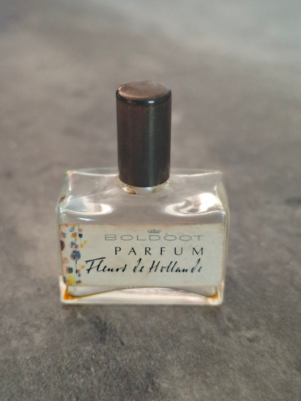 Vintage Boldoot Parfum Fleurs de Hollande 1930/40, Ophalen of Verzenden, Gebruikt, Parfumfles