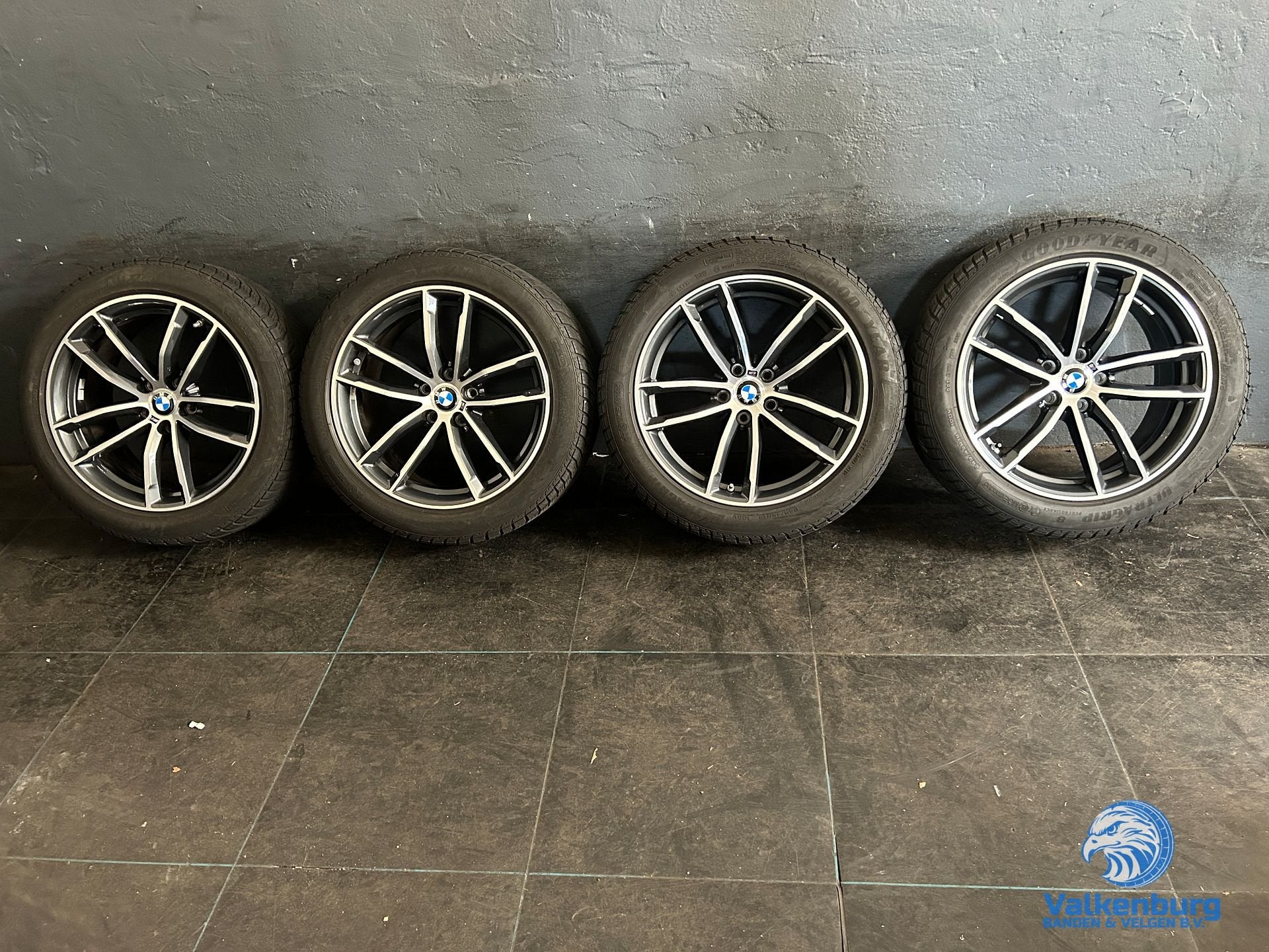 7-8mm! Originele BMW 5 serie G30 G31 Style 662M 18 inch antr, 18 inch, -, -, Banden en Velgen