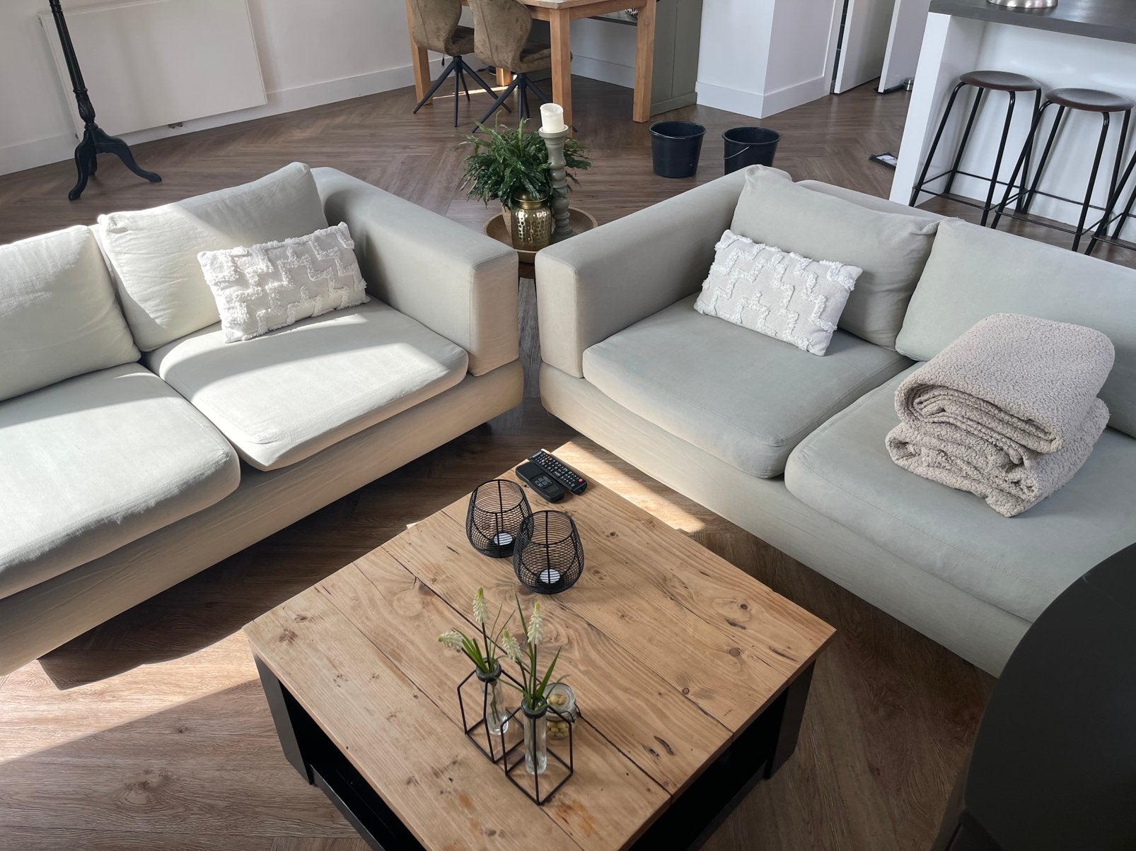 Minotti Hoekbank - Comfortabel en Stijlvol, Huis en Inrichting, Banken | Bankstellen, Gebruikt, 100 tot 125 cm, 150 tot 200 cm