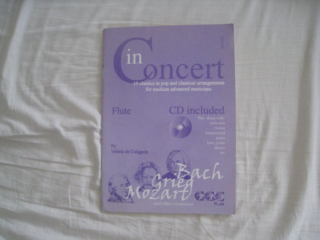 In Concert Vol.1 Flute Boek met download meespeel-audio, Boeken, Muziek, Ophalen of Verzenden, Zo goed als nieuw, Algemeen