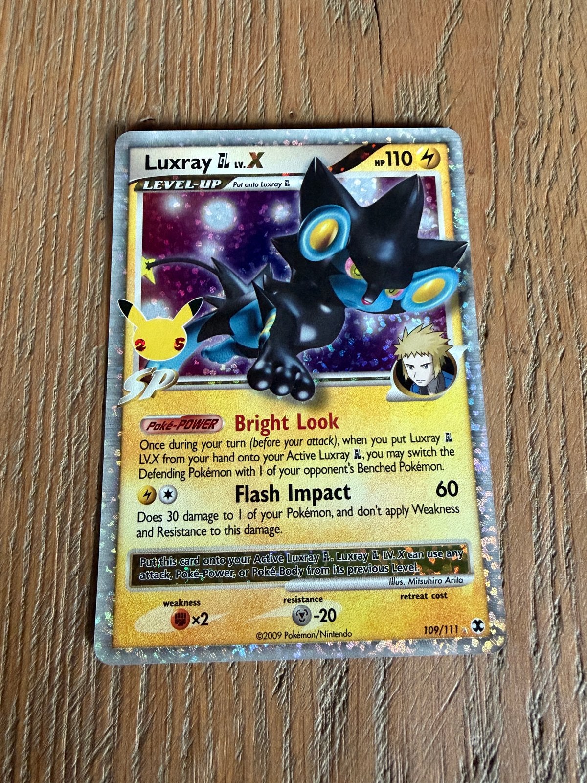 Luxray GL LV.X Pokémon Kaart 109/111 - Platinum Arceus, Ophalen of Verzenden, Gebruikt, Losse kaart
