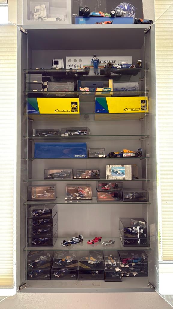 Damon Hill F1 wagens verzameling, Hobby en Vrije tijd, Modelauto's | 1:43, Ophalen, Zo goed als nieuw, Auto, MiniChamps
