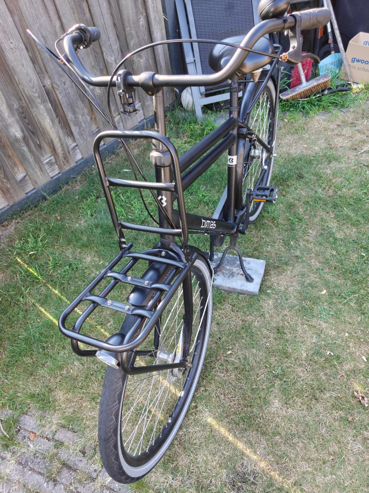 Bimas Transporter Fiets - Zwart, 3 versnellingen, Ophalen