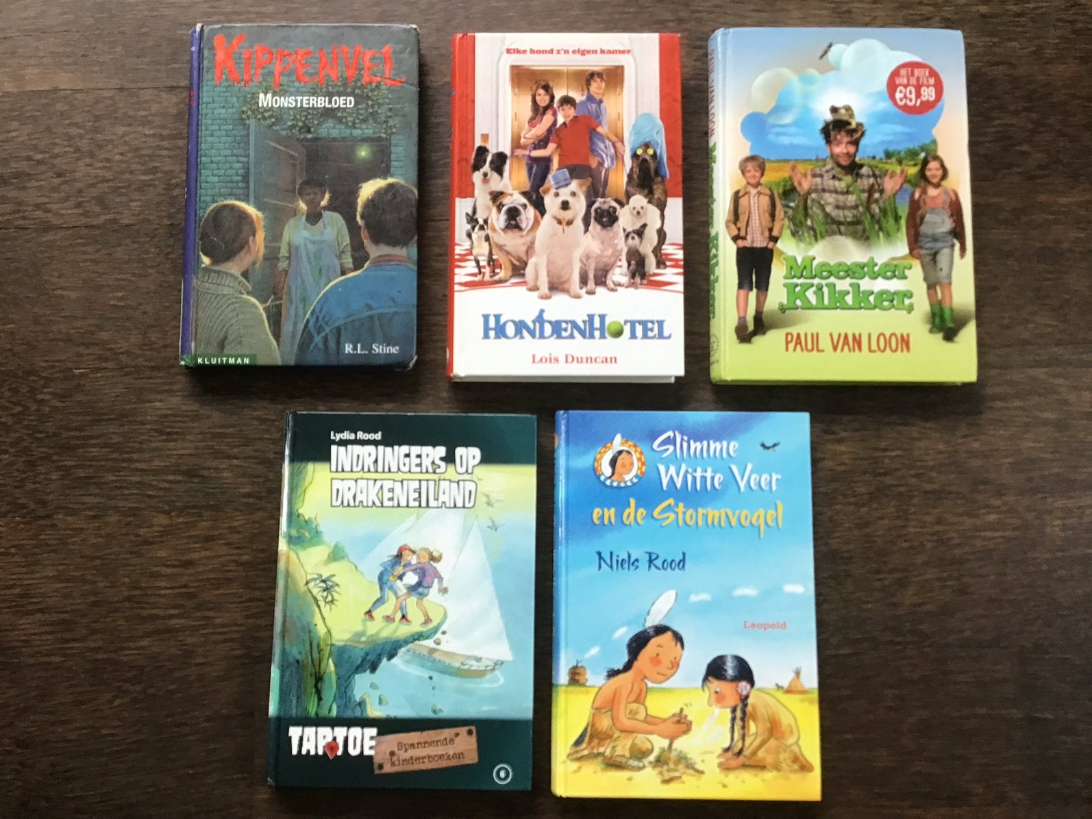 5 gebonden boeken o.a. Kippenvel - Meester Kikker - etc., Boeken, Ophalen of Verzenden, Zo goed als nieuw