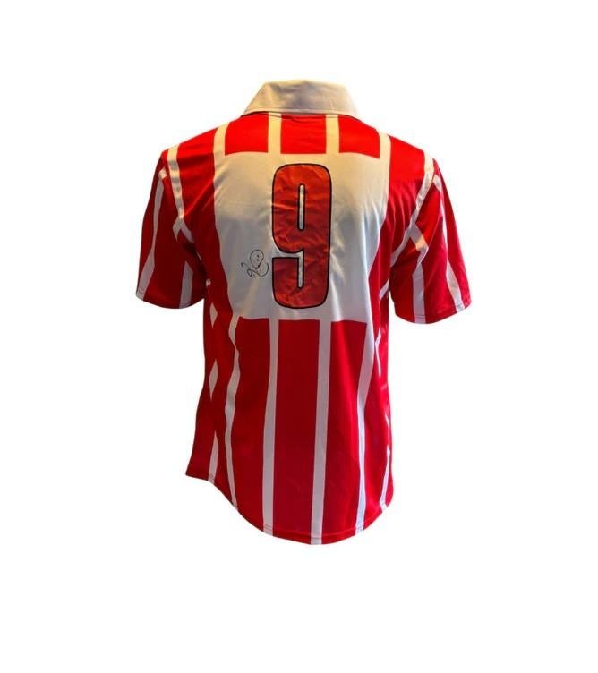 Romário PSV Eindhoven 90/92 gesigneerd Thuis Shirt, Verzamelen, Sportartikelen en Voetbal, Soccersignings.nl, Shirt, PSV, Ophalen of Verzenden