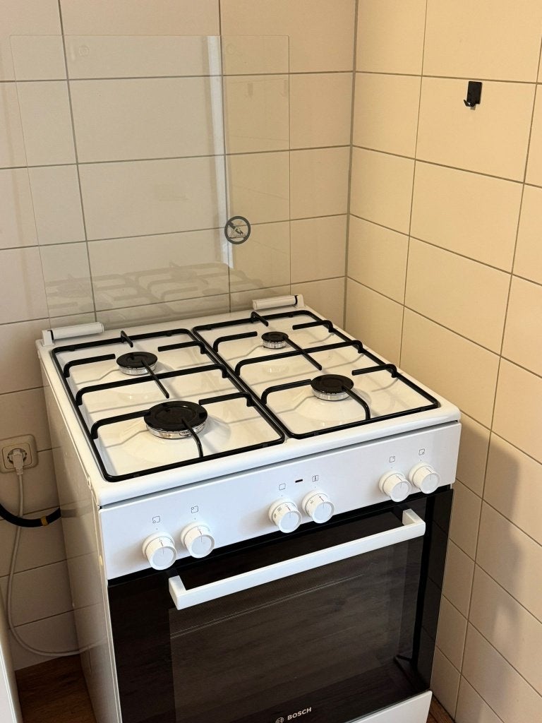 Bosch gasfornuis met hete lucht oven, Ophalen, Gebruikt, Hete lucht, 4 kookzones