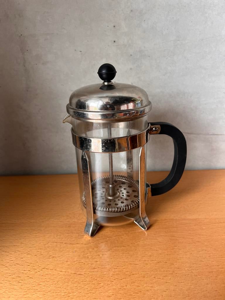 Glazen Cafetière / French Press - gebruikt, Ophalen, Overige modellen, Gemalen koffie, Zo goed als nieuw