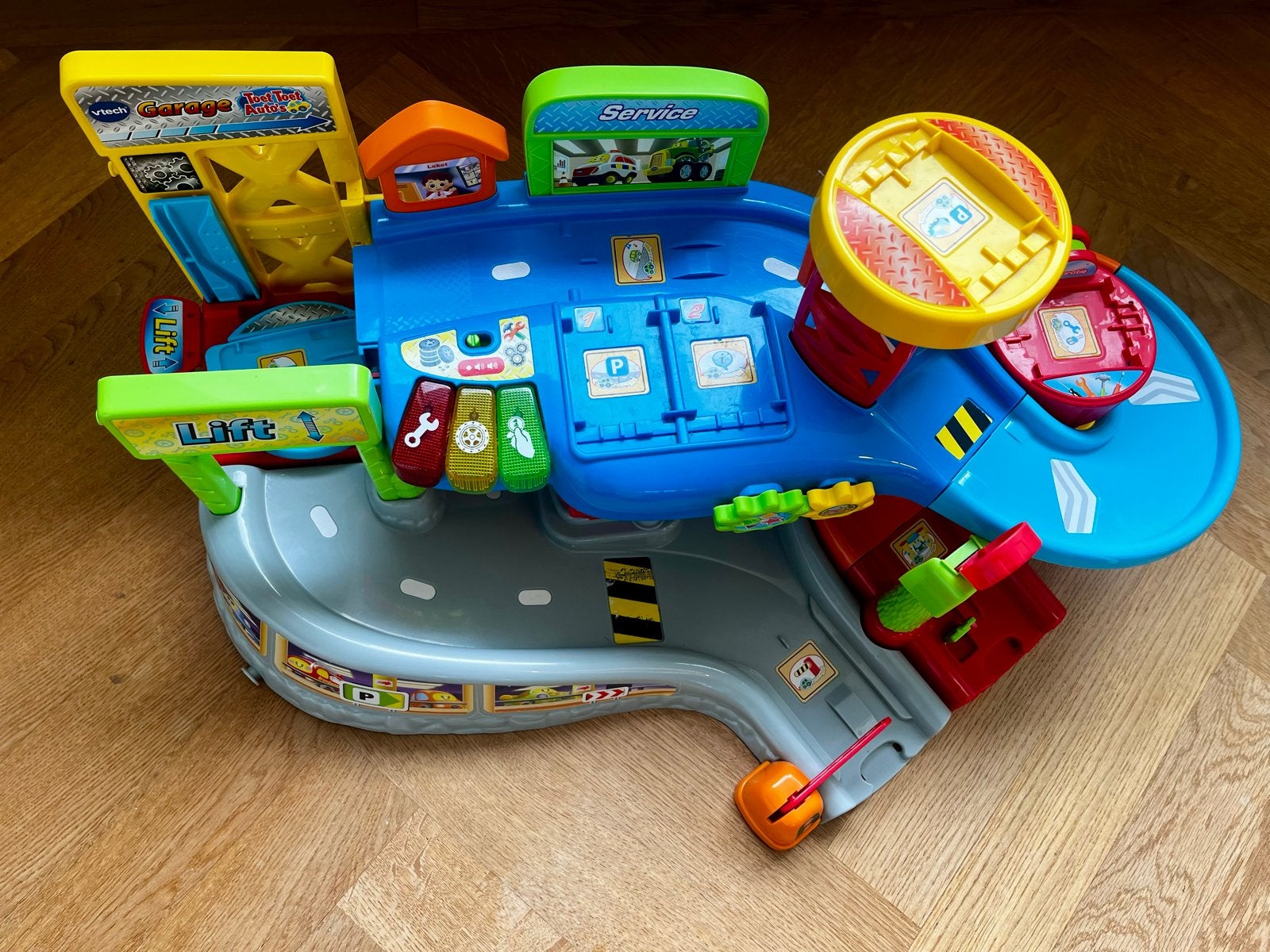 VTech Toet Toet Auto's Garage met 5 auto's, Ophalen, Gebruikt