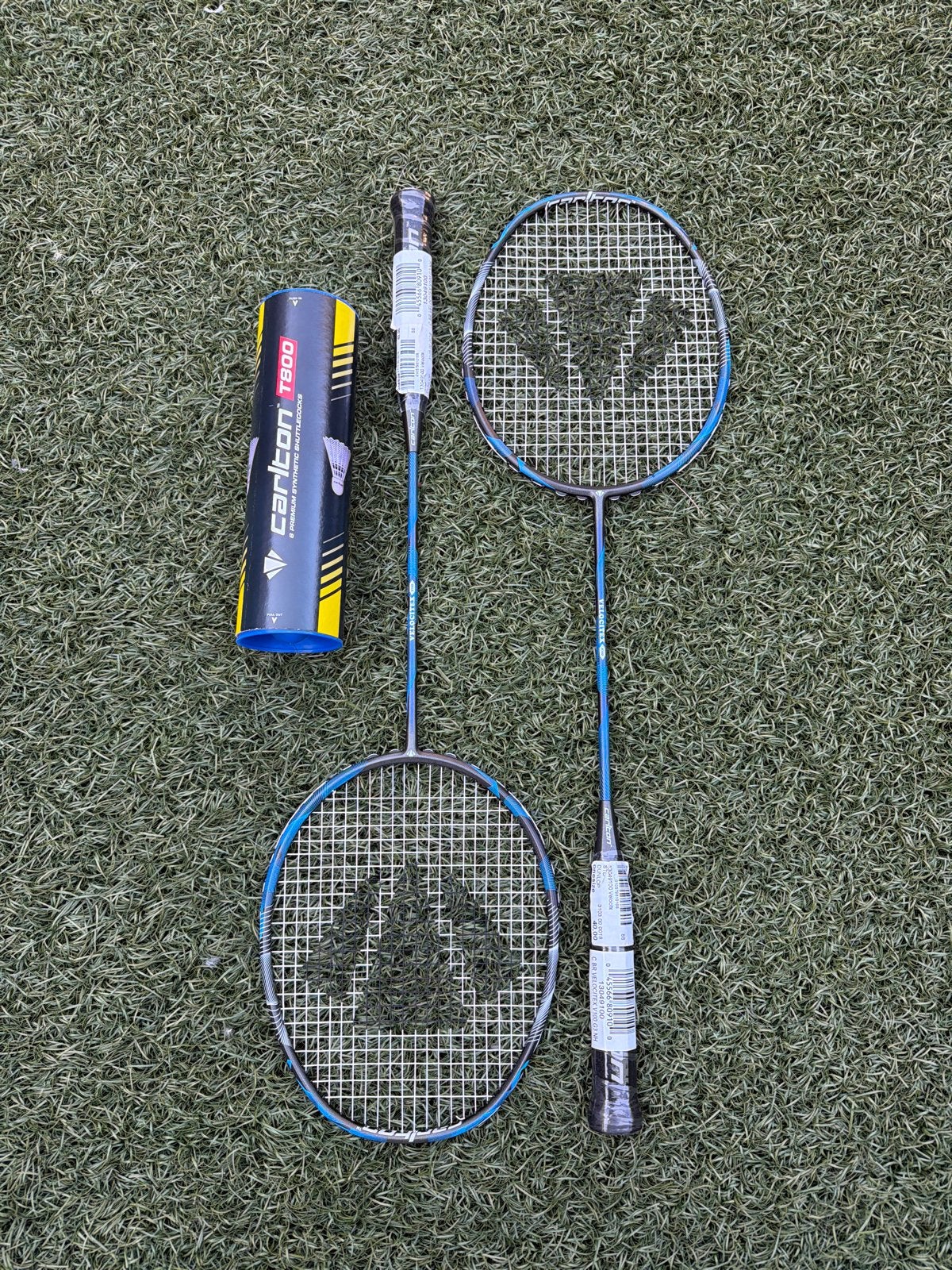 Badminton set: 2 rackets en shuttlekoker Carlton 1800, Ophalen, Gebruikt, Racket(s)