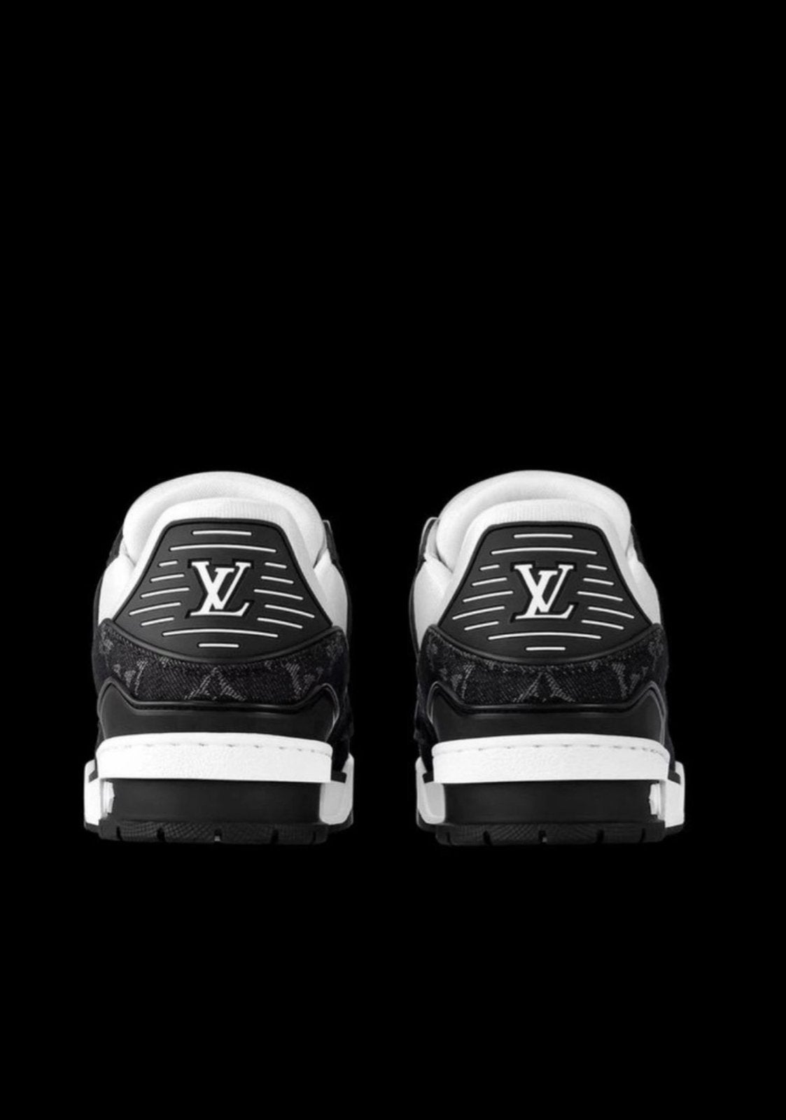 Louis Vuitton Sneakers Zwart Wit + dust bag en doos, Verzenden, Zo goed als nieuw, Zwart, Sneakers of Gympen