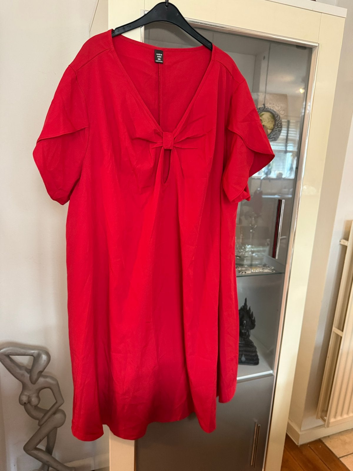 Nieuwe rode Shein Curve jurk maat 52 - Feestelijk/Zomers, Kleding | Dames, Grote Maten, Ophalen of Verzenden, Nieuw, Rood, Jurk