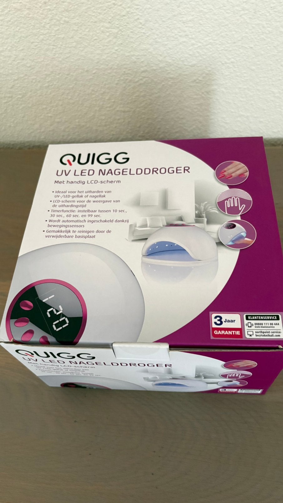 QUIGG UV LED Nageldroger nieuw in doos, Ophalen of Verzenden, Nieuw