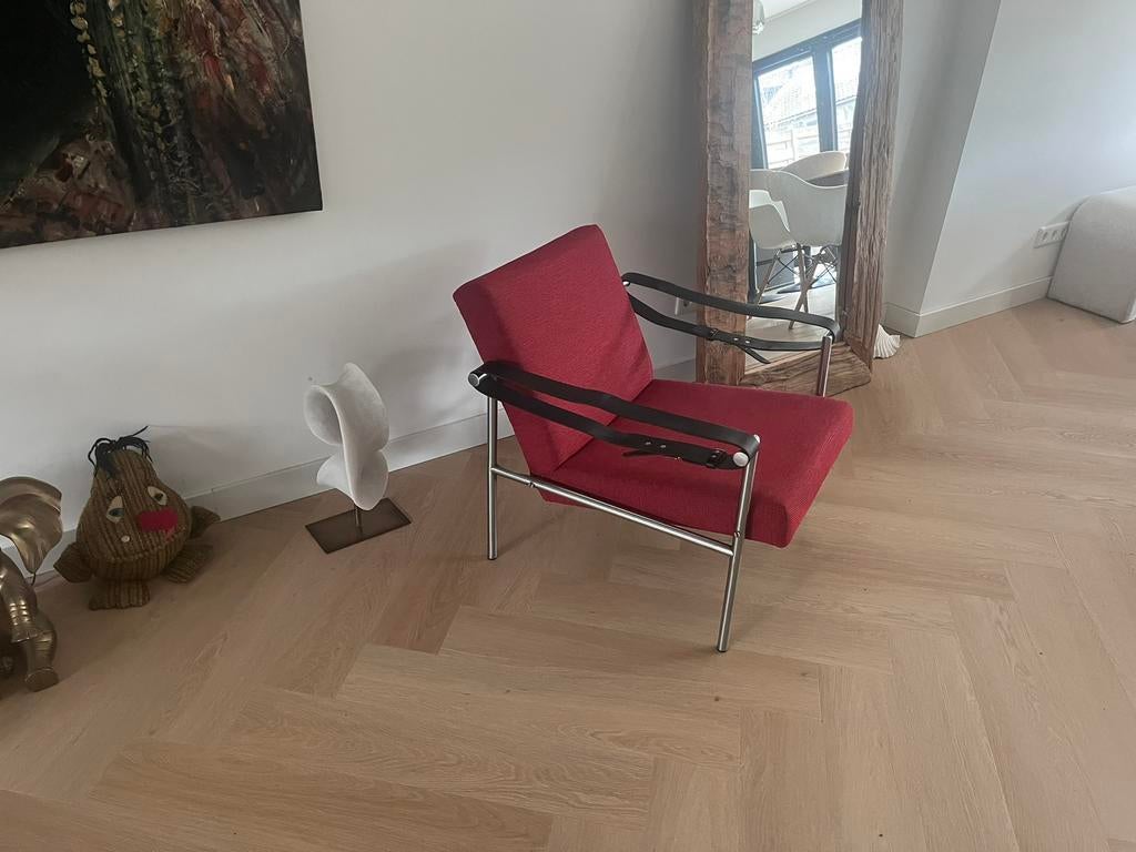 Vintage design stoel jaren 60 van Martin Visser., Ophalen, Gebruikt, Rood, Eén