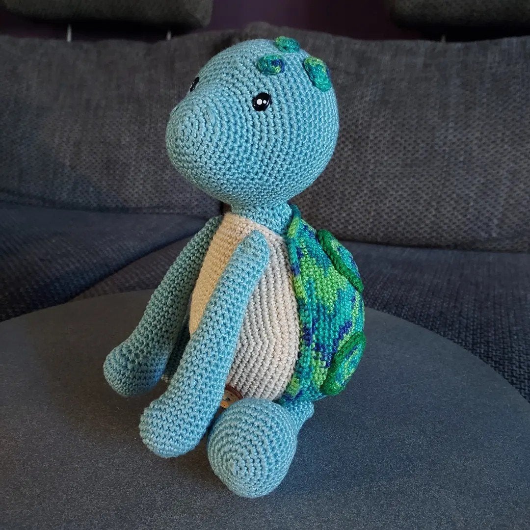 Handgemaakte gehaakte knuffels: Konijn, Schildpad, Beer, Handgemaakt, Ophalen of Verzenden, Middelgroot (20 tot 80 cm), Beige