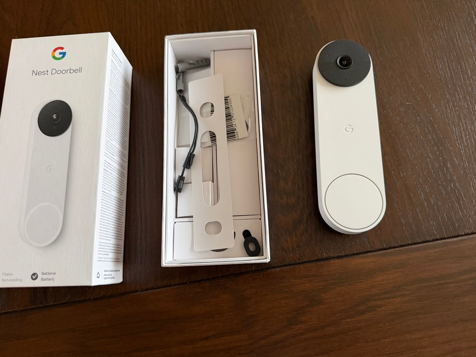 Nieuwe google deurbel met camera, Huis en Inrichting, Ophalen, Ingebouwde camera, Nieuw, Bedraad