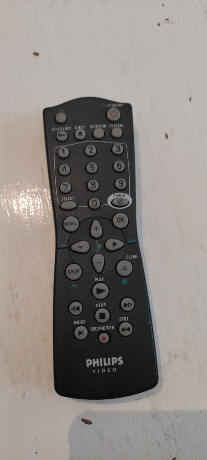 Philips Video Afstandsbediening - Gebruikt, Ophalen of Verzenden, Gebruikt, Origineel, Vhs