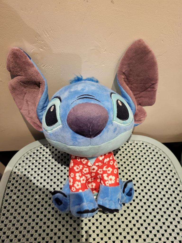 Disney Stitch Knuffel met Hawaï shirt, Disney, Overige typen, Blauw, Ophalen of Verzenden