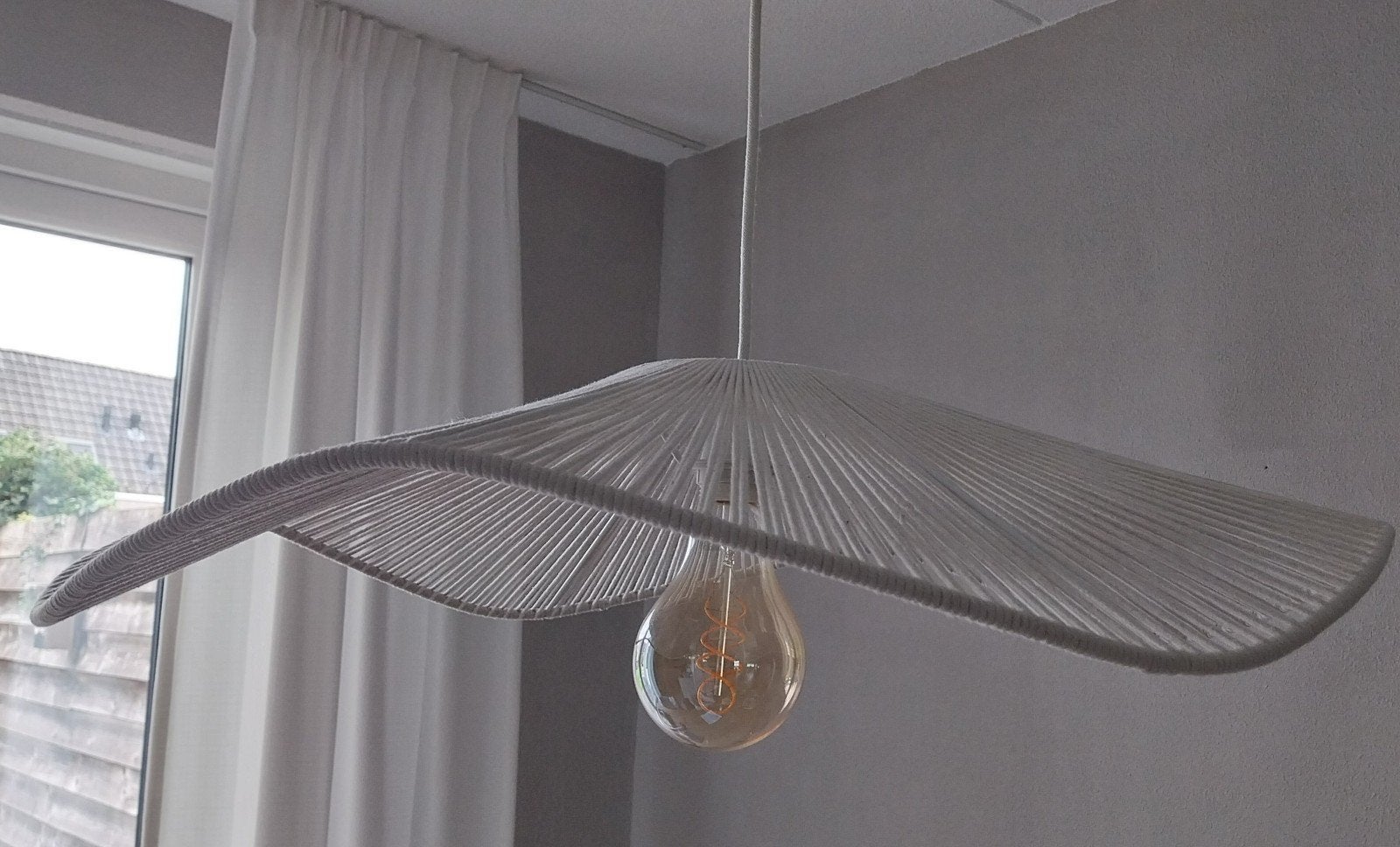 Light & Living hanglamp Raffa, Ophalen, Kunststof, Modern, Scandinavisch, E27 (groot)