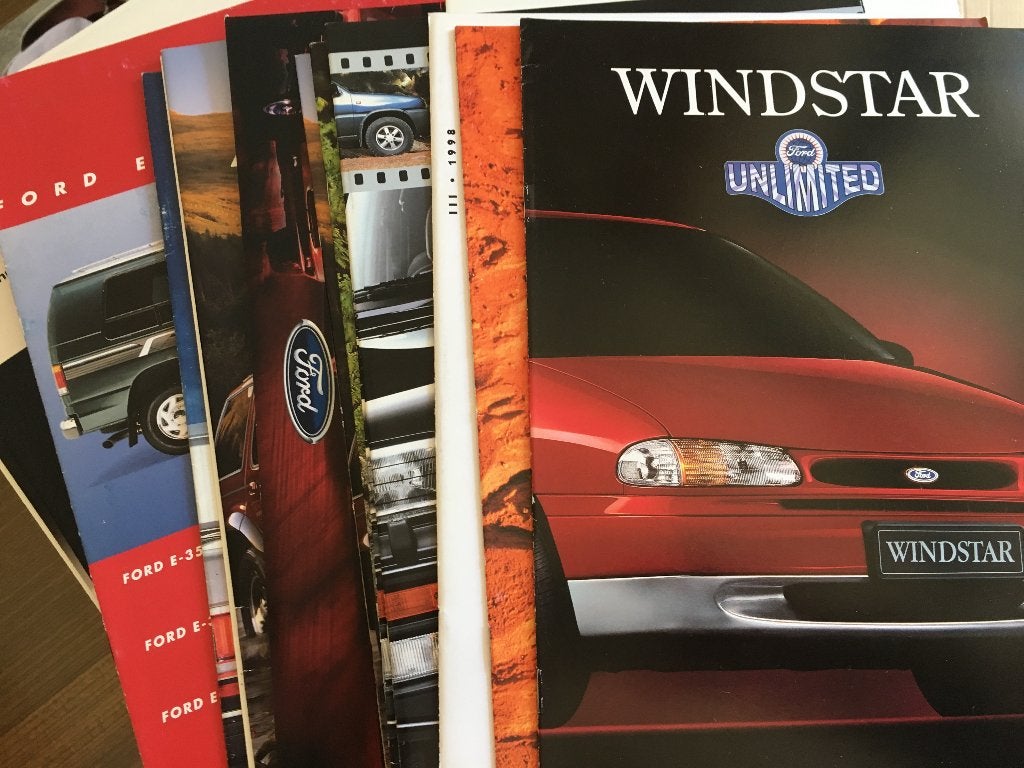 Ford Transit Maverick Windstar Ranger brochures folders, Ophalen of Verzenden, Zo goed als nieuw, Ford