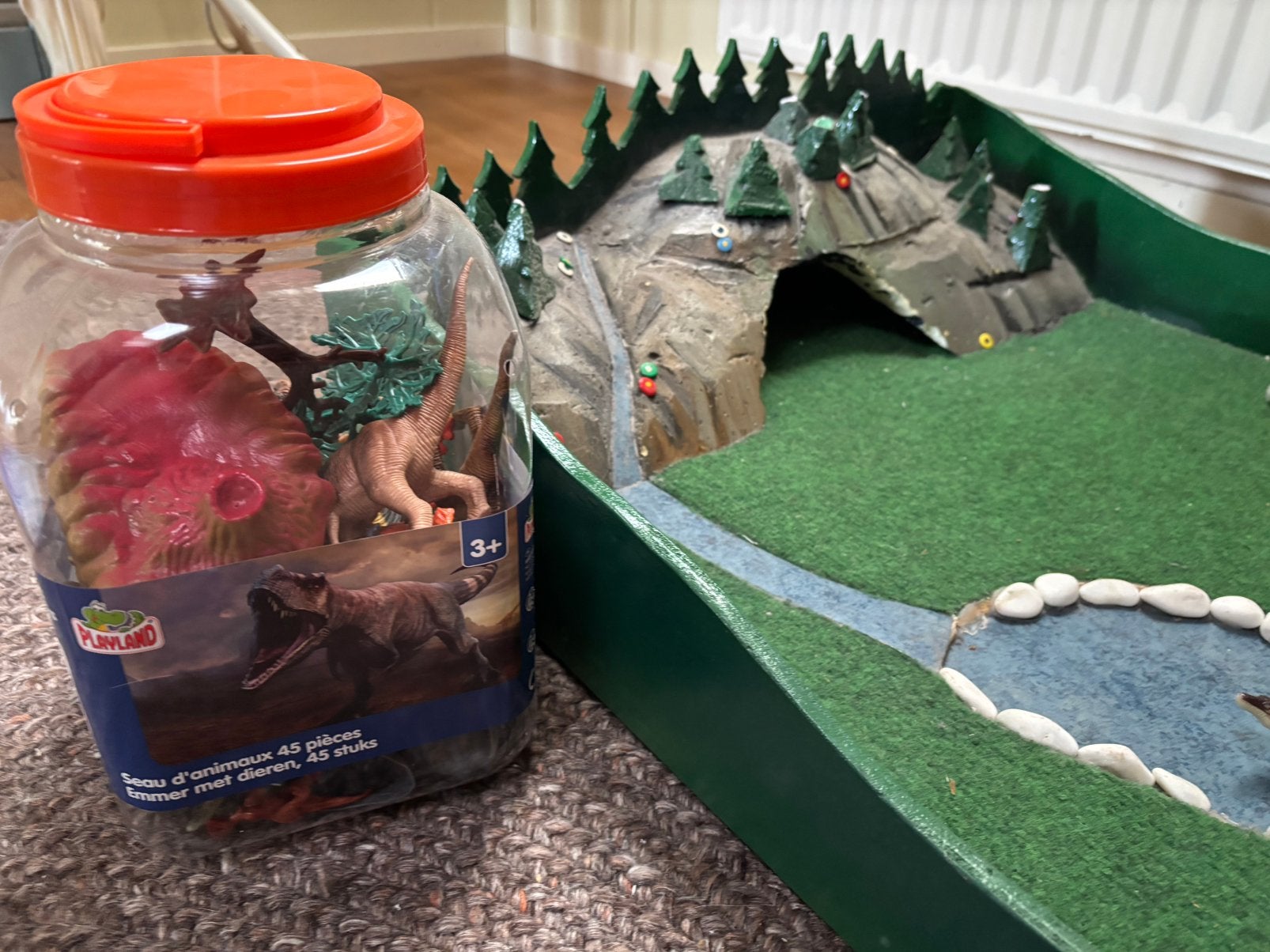 Dinobak met dino’s, Ophalen, Gebruikt, Ontdekken