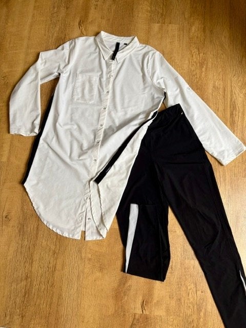 Travelstof set* Helena Hart /Je m, appelle L/40 * zwart/ecru, Maat 38/40 (M), Verzenden, Zwart, Helena Hart