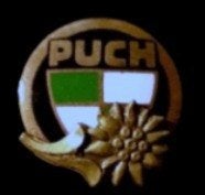Puch speld met  edelweis in emaille uitvoering, Verzenden, Nieuw, Transport, Speldje of Pin