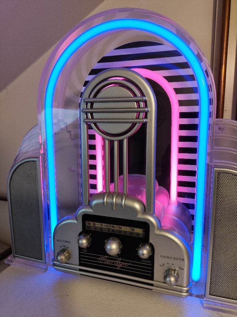 Vintage Cicena Marilyn Neon Radio (Model 201) – 1988, Ophalen, Gebruikt, 1970 tot heden, Overige merken