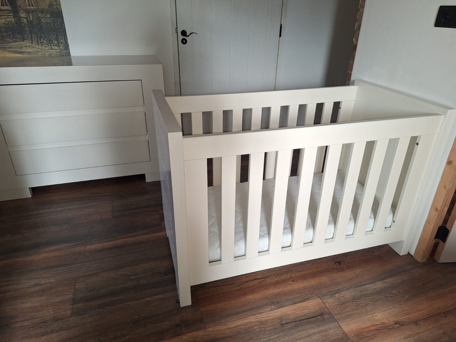 Complete Babykamer Kidsmill Alaska - Ledikant, Commode, Kast, Kinderen en Baby's, Ophalen, Gebruikt, Jongetje of Meisje