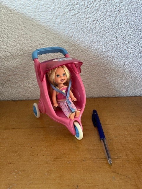 Mini Baby Born wandelwagentje met Shelly popje erin, Kinderen en Baby's, Speelgoed | Poppen, Ophalen of Verzenden, Zo goed als nieuw