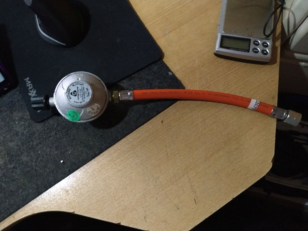 Butane type 794 regulator, Ophalen of Verzenden, Gebruikt