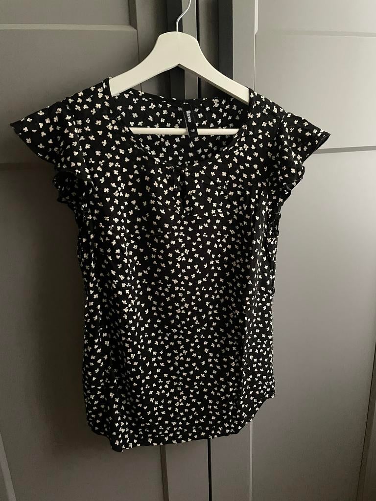 Top maat 36 Flame, Kleding | Dames, Zwart, Ophalen of Verzenden, Zo goed als nieuw, Maat 36 (S)