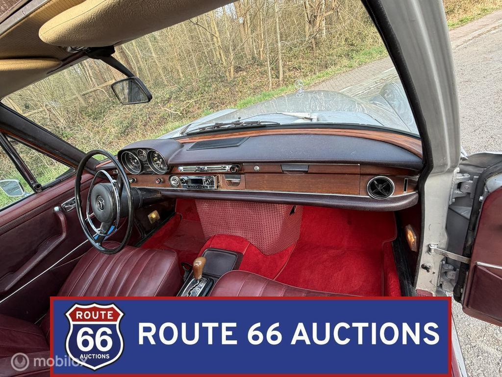 Mercedes-Benz 280 SE 3.5 | 1971 | Route 66 Auctions, Auto's, Oldtimers, Overige carrosserieën, Zwart, Mercedes-Benz, Bedrijf