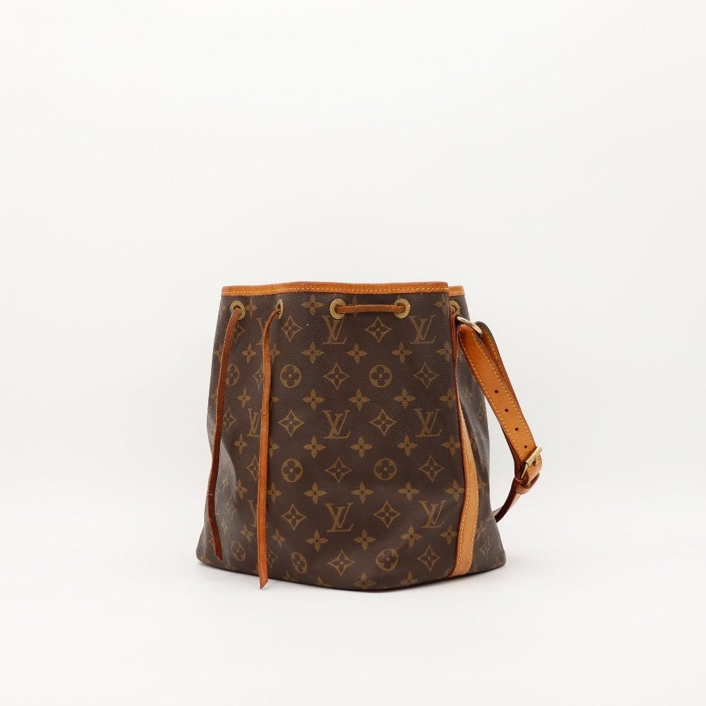 Louis Vuitton Petit Noé Monogram vintage tas, Verzenden, Gebruikt, Bruin, Schoudertasje