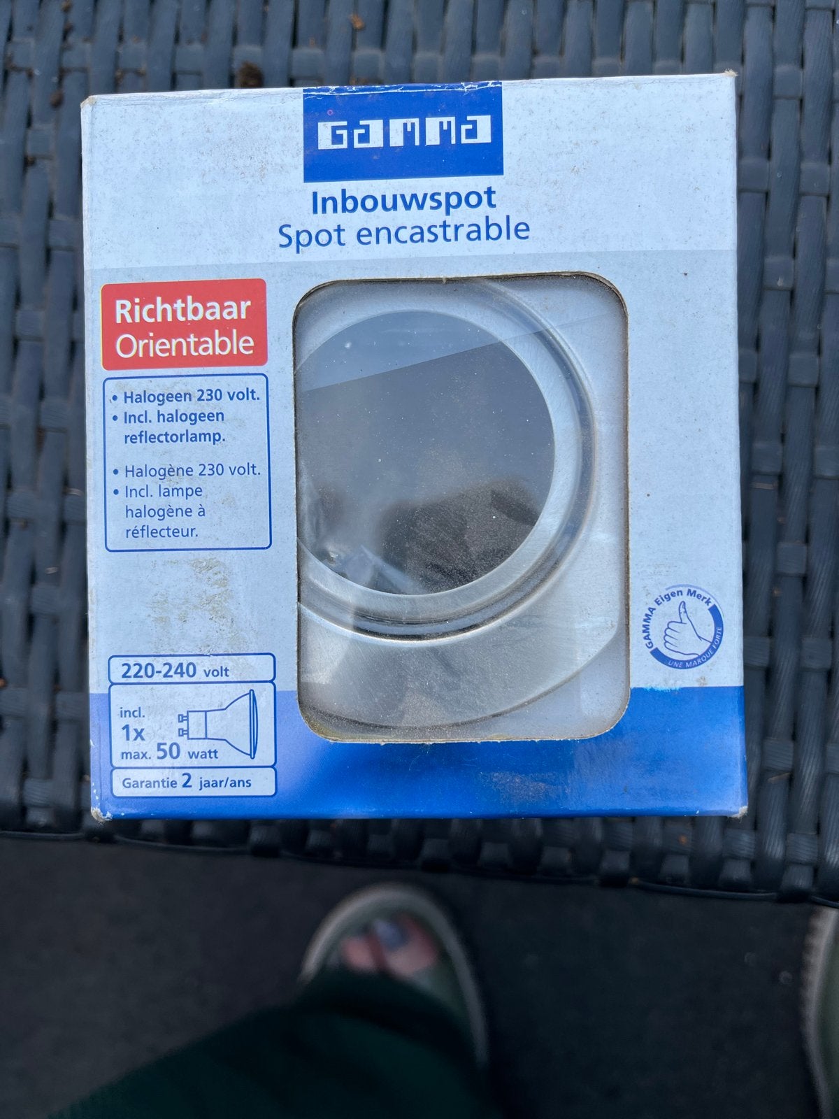 GAMMA Inbouwspot Richtbaar Halogeen 230V GU10 Max 50W, Halogeen, Verstelbaar, Verzenden, GU10